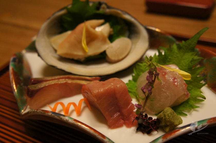 京都東山の花咲萬治郎の個室の京料理コース